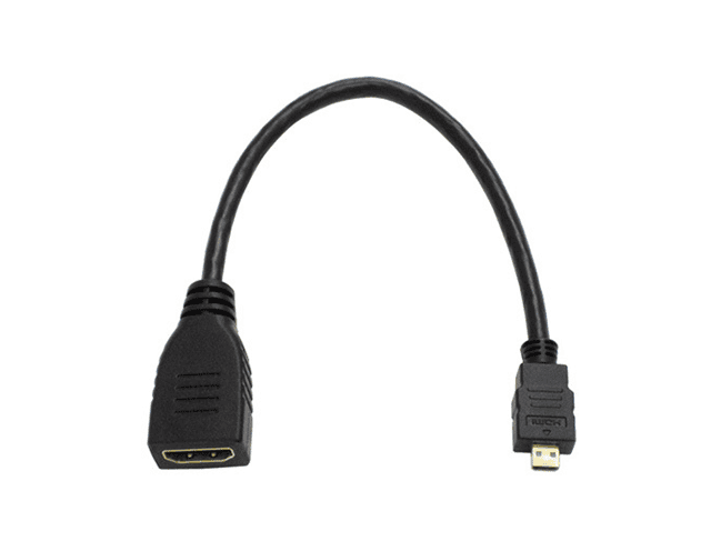 HDMI→microHDMI変換ケーブル15cm-1